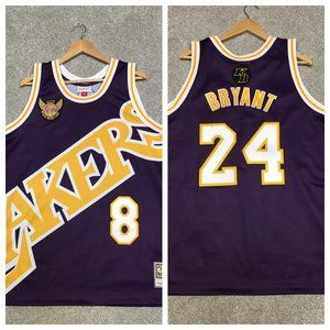 Kobe Bryant LOS ANGELES LAKERS Authentic Mitchell & Ness NBA Big Face Jersey 2XL